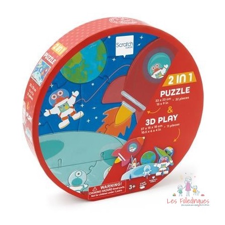 PlayPuzzle 32pcs: 3D ESPACE