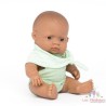 POUPEE BÉBÉ GARCON LATINO-AMERICAIN HABILLÉS 21cm