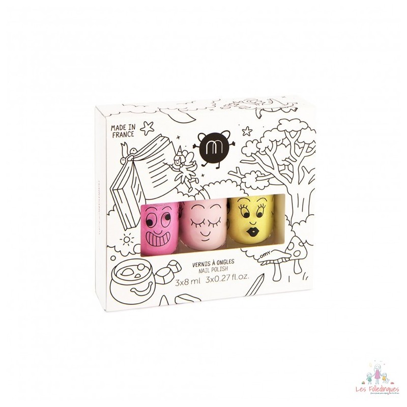 Coffret 3 vernis à ongles Magic Forest