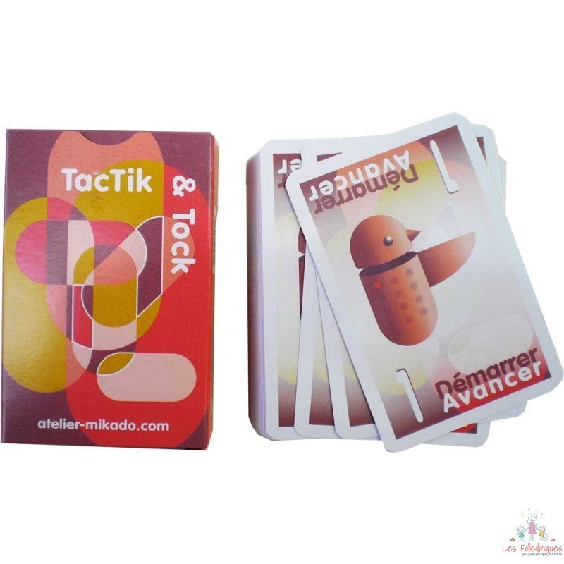 Jeu 54 cartes pour jeu de Toc ou Tac tick