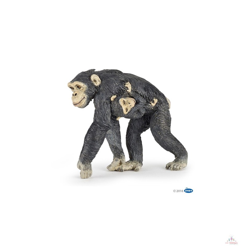 Figurine Chimpanzé et son bébé