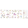 Tatouages et autocollants pour ongles Licornes