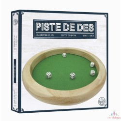 Piste de dé 35cm bois avec...