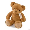 Ours en peluche marron clair assis - LE NOUNOURS - 40 cm
