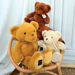 Ours en peluche marron Cappuccino - LE NOUNOURS -