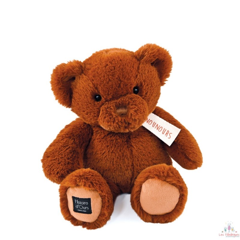 Ours en peluche marron Cappuccino - LE NOUNOURS -