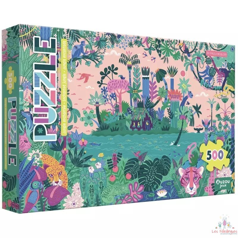PUZZLE 500 PIECES JUNGLE ENCHANTÉE