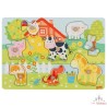 Ferme animaux, puzzle à encastrements