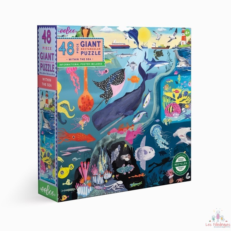 Puzzle 48 pièces géant Dans La Mer