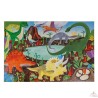Puzzle géant 100 pièces qui brillent dans le noir – Dinosaures