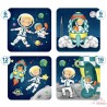Puzzle évolutif astronaute 4 en 1