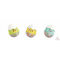Set de 3 hochets poussins