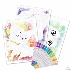 Carnet - coloriage par numéro - Nenuphia