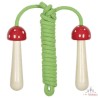 Corde à sauter champignon, avec manches en bois