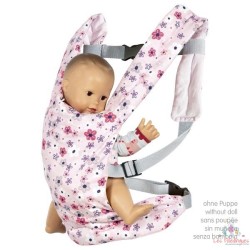 Porte-bébé pour poupée, fleurs
