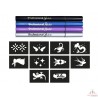 Feutres tattoos - argent