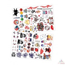 75 Tattoos lavables - Manga Kawaï