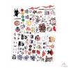 75 Tattoos lavables - Manga Kawaï