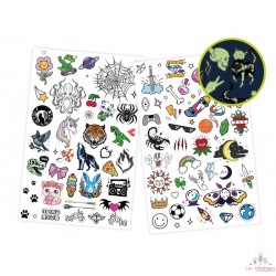 75 Tattoos lavables phosphorescents