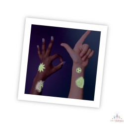75 Tattoos lavables phosphorescents