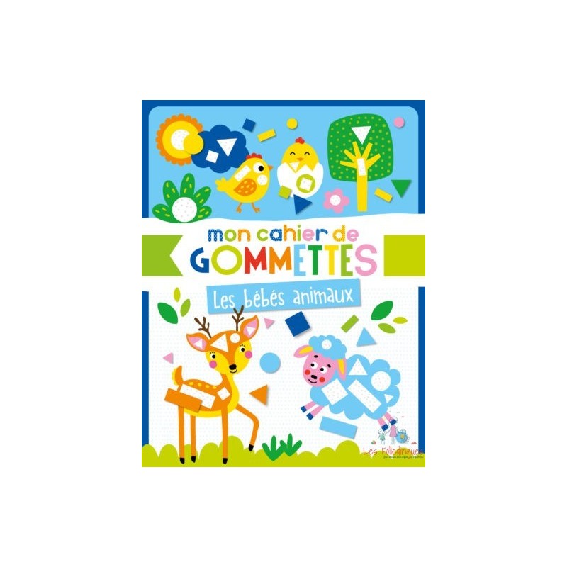 Mon cahier de gommettes – Les Bébés Animaux