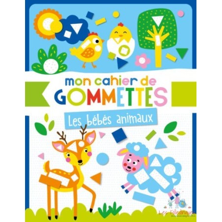 Mon cahier de gommettes – Les Bébés Animaux