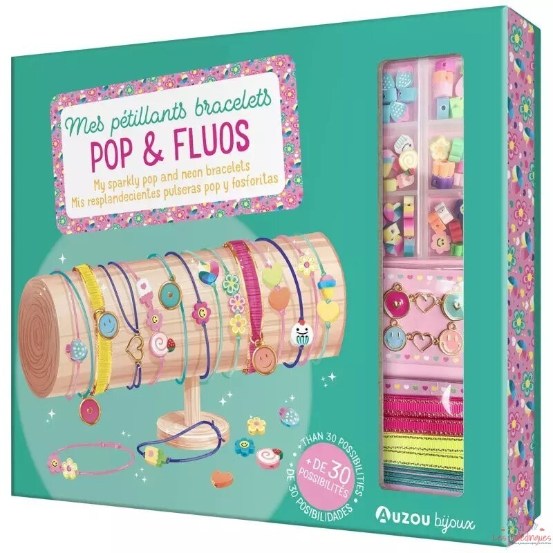 Ma boîte à bijoux - Mes pétillants bracelets pop et fluos