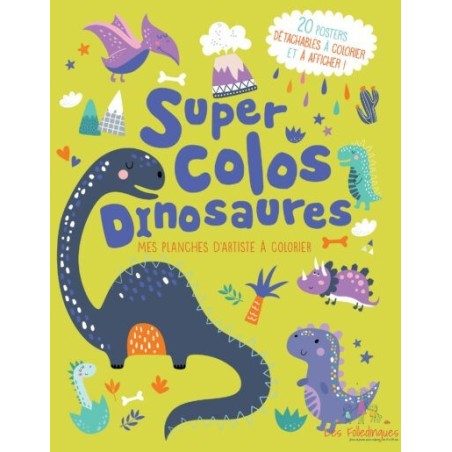 Mes planches d’artiste à colorier – Dinosaures
