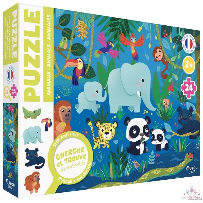 Puzzle cherche et trouve des tout-petits - Les animaux