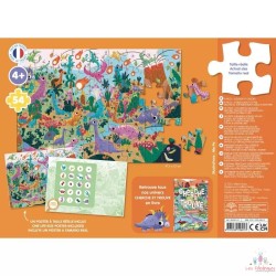 Puzzle cherche et trouve - Les dinosaures
