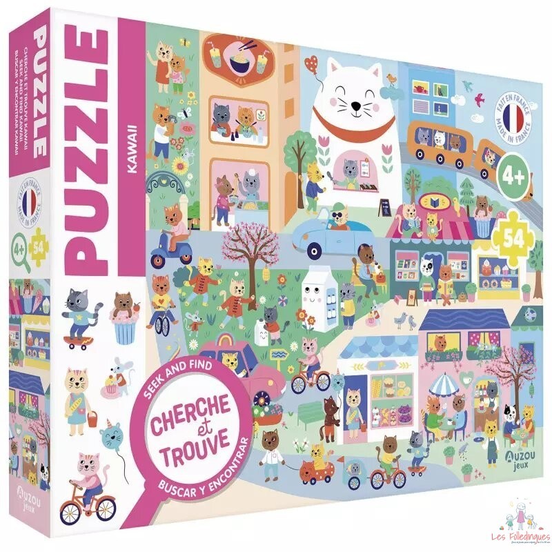 Puzzle cherche et trouve - Kawaii