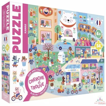 Puzzle cherche et trouve - Kawaii