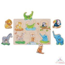Puzzles avec images cachées, maman et son petit