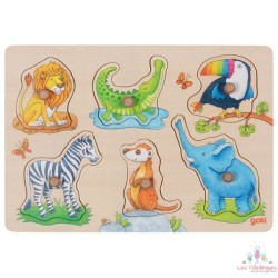 Puzzles avec images cachées, maman et son petit