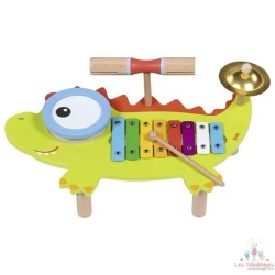 Table musicale crocodile avec livret de partitions
