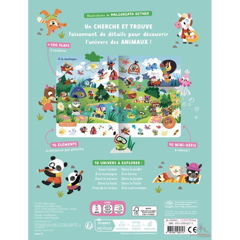 MON CHERCHE ET TROUVE SURPRISE - LES ANIMAUX