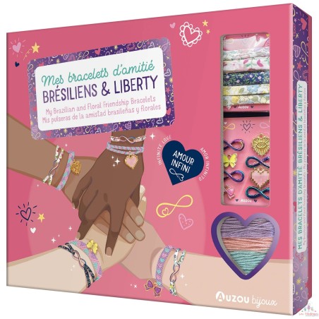 MA BOÎTE À BIJOUX - MES BRACELETS D'AMITIÉ BRÉSILIENS ET LIBERTY