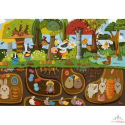 Puzzle 2 x 24 pièces - Vie dessus Vie dessous