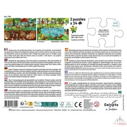 Puzzle 2 x 24 pièces - Vie dessus Vie dessous