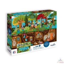 Puzzle 2 x 24 pièces - Vie...
