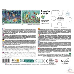 Puzzle 2 x 24 pièces - Elfes et Fées