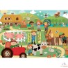 Puzzle 2 x 24 pièces - Ferme et Ville