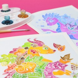 AQUARELLUM JUNIOR - DRAGONS DES 4 SAISONS
