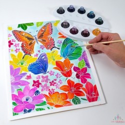 AQUARELLUM "Dans les Fleurs"