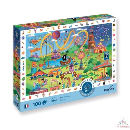 Puzzle 100 pièces Cherche et Trouve Fête Foraine