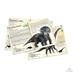 Coffret de 3 puzzles dinosaures avec posters