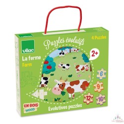 4 puzzles évolutifs ferme