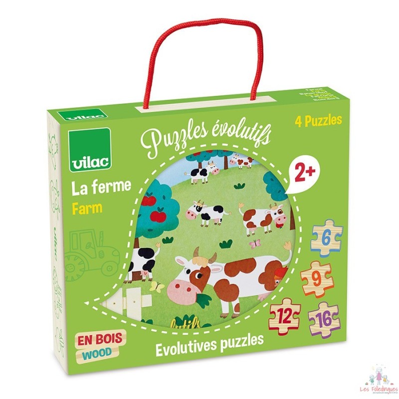 4 puzzles évolutifs ferme