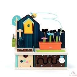 Jeu d’éveil en bois, Jardin multi-activités