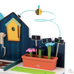 Jeu d’éveil en bois, Jardin multi-activités